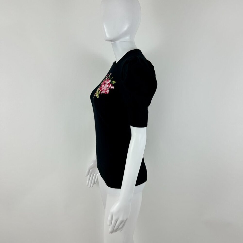 Dolce & Gabbana Embroidered Short Sleeve Sweater - Picture 5 of 7